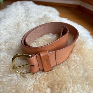 Leather and Brass Belt